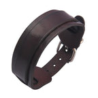GelConnie Leather Cuff Bracelet Punk Braided Bracelets Rock Leather Wristbands Faux Mens Leather Bracelet Gothic Viking Bangle Adjustable Wrap Bracelet for Women,Men - color: Brown Leather Cuffs