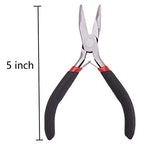 2 Pack Bent Nose Pliers for Jewelry Making Beading Repair Supplies-5 inch - style: Bent Nose