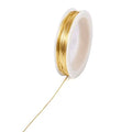 Cheriswelry 0.8mm 20 Gauge Jewelry Wire Gold Copper Beading Wire Tarnish Resistant Wire Bendable Wire for DIY Crafts Jewelry Making Necklace Earring Bracelet, 26.25 Feet - size: 20 Gauge(0.8mm)