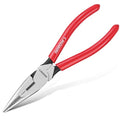 ARROW 8" High Leverage Needle Nose Pliers with Side Cutters, Long Nose Pliers for Gripping, Wire Bending, Cutting - size: 8 INCH
