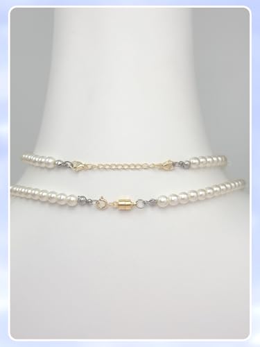 Evnlo Necklace Extender and Magnetic Necklace Clasp,Gold Chain Extenders for Necklaces Bracelet Jewelry - color: 20Pcs Gold