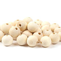 100Pcs 20mm Unfinished Wood Beads Round Wooden Spacer Beads Natural Wood Loose Beads - size: 20