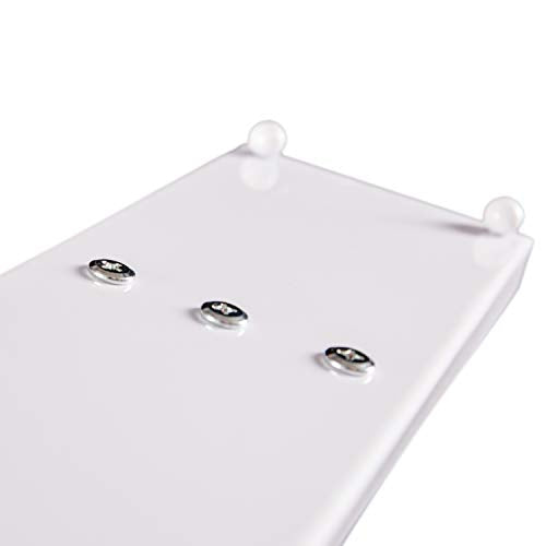 AUTODECO Jewelry Organizer Stand 3 Tier Tabletop Bracelet Rings Watches Necklace Display with Tray Great for Women White - color: Xy011-white