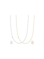 IEFWELL 14K-Real-Gold-Plated S925 Sterling Silver Chain Necklace for Women, 1.2/0.8mm Satellite Bead Cable Box Chains Set Hypoallergenic Sturdy Women's Chain Necklace, 16/18/20/22 Inch Jewelry Gifts - color: Cable Chain, size: 22 Inch