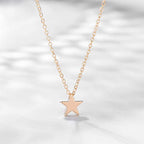 Valloey Rover Gold Necklace for Women 14K Gold Plated Circle Cubic Zirconia Pendant Necklace Dainty Twist Rope Chain Necklace Simple Jewelry Gift for Women - style: Gold-Star