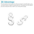 PATIKIL Letter Charm, 50pcs Alphabet Initial Pendant Charm Bulk DIY for Jewelry Making Bracelets Earrings Necklace - style: S
