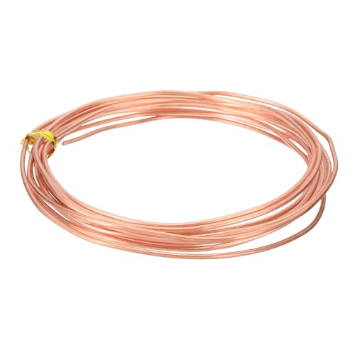 PATIKIL 99.9% Pure Copper Wire for Jewelry Making, 14 Gauge (1.6mm) Copper Craft Wire 9.8 Feet Beading Jewelry Making Supplies for Crafting Wreath Electroculture Gardening - size: 14 Gauge x 9.8 Feet