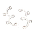 ARRICRAFT 200pcs Stainless Steel Chandelier Components Links Silver Tone Connector Jewelry Making Supply for Pendant Earring DIY Crafting