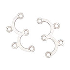 ARRICRAFT 200pcs Stainless Steel Chandelier Components Links Silver Tone Connector Jewelry Making Supply for Pendant Earring DIY Crafting