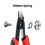 KAIWEETS Wire Cutters 6-Inch Flush Pliers with Supplementary Stripping, Cutting Pliers, Handy and Slim Diagonal Cutters, Sharp Snip - color: Kws-102