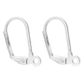 Adabele 100pcs Hypoallergenic Earring Hooks Leverback Ear Wire 19mm Long Sterling Silver Plated Brass for DIY Craft Earrings Jewelry Making CF195-1 - color: Silver/design #2, size: 19mm (100pcs)