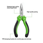 SPEEDWOX Mini Long Nose Pliers with Wire Cutter, Precision Fine Beading Pliers with Non-Serrated Jaws, Precision Jewelry Making Tool for Small Object Gripping - style: Long Nose Pliers with Cutter