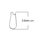 JGFinds Stainless Steel Ear Wire Hooks, 48 Pack Earring Findings, Secure Lock Kidney Wires - Teardrop Dangle 1 1/4 Inch - size: 1 1/4 Inch Long
