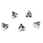 40pcs Triangle Celtic Trinity Knot Sign Large Hole Religious Loose Beads (4.5mm Hole) Antique Silver for Earrings Bracelet Necklace Anklet DIY Jewelry Making MEC-D1 - size: Triangle Celtic Trinity Knot Sign