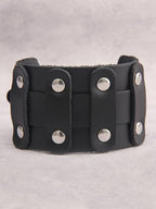 GelConnie Leather Cuff Bracelet Punk Braided Bracelets Rock Leather Wristbands Faux Mens Leather Bracelet Gothic Viking Bangle Adjustable Wrap Bracelet for Women,Men - color: Handmade Leather Bracelet