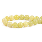 BEADIA Natural Lemon Jade Stone Round Loose Semi Gemstone Beads for Jewelry Making 10MM 38PCS - color: Lemon Jade, size: 10mm