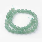 36Pcs Natural Green Aventurine Beads 10mm Round Gemstone Beads Smooth Stone Loose Bead for DIY Bracelets Necklace Earrings Jewelry Making - color: Natural Green Aventurine, size: 10mm