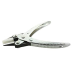 The Beadsmith Round Nose/Nylon Flat Nose Parallel Pliers, 5.5 inches (140mm) Steel Tool for Jewelry Making, with Spring - style: Round/Nylon Flat Jaw - 140mm