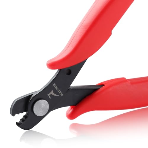 Jewelry Wire Cutters with 3 Cutting Edges Jewelry Parrot Beak Wire Cutter Memory Wire Cutting Pliers Memory Wire Shears Bracelet Pliers Jewelry Making Supplies for Crafting Beading DIY - style: 3 Cutting Edges