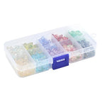 300Pcs Butterfly Crystal Acrylic Beads for Bracelets Making 10 Colors Transparent Spray Painted Spacer Beads for Jewelry Necklaces Earrings Keychains Crafting DIY Craft Supplies - color: Butterfly- 300 pcs
