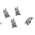 40pcs Cute Bunny Rabbit Large Hole Animal Loose Beads (4.5mm Hole) Antique Silver Metal Spacer for DIY Craft Jewelry Making MEC-A5 - size: Bunny/Rabbit