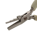 The Beadsmith Concave (Hollow)/Round Nose Pliers, 6.25 inches (159mm), Steel Jaws with Double-Leaf Springs - style: Concave/Round Nose