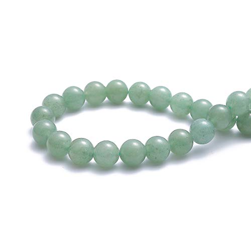 BEADIA Natural Green Aventurine Jade Stone Round Loose Semi Gemstone Beads for Jewelry Making 12MM 32PCS - color: Green Aventurine Jade, size: 12mm