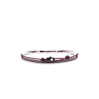Made by Nami Surfer Anklet with Snap Hook Clasp Waterproof & Adjustable Thin String Ankle Bracelets for Women and Men Handmade Jewelry for Beach and Music Festival Accessories - color: Ruby Red Black