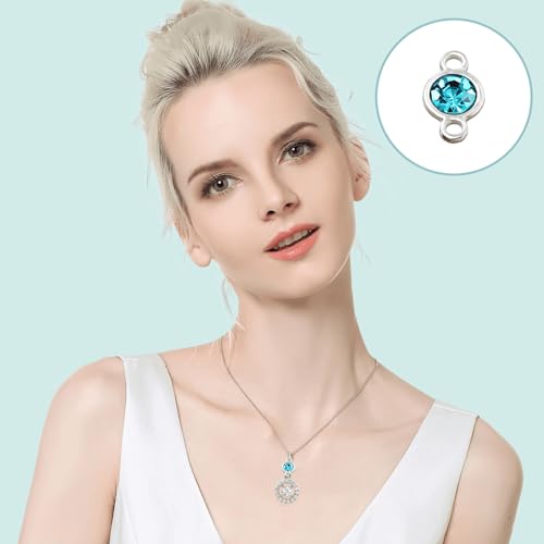 Zakrafo 36 Pcs Permanent Jewelry Starter Kit Double Loops Connectors for Jewelry Making Accessories Supplies for Necklace Bracelet Earring Keychain Craft