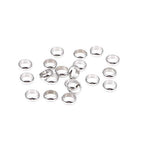 BEADIA Stainless Steel Spacer Beads 8x2.5mm Rondelle Loose Charm Caps Beads for DIY Jewelry Making 50pcs with 6mm Hole - color: 8x2.5mm 6mm
