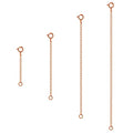 Necklace Extender, 4Pcs Rose Gold 925 Sterling Silver Necklace Extenders Chain Bracelet Anklet Extension for Women Multiple Necklaces Jewelry (1”, 2”, 3”, 4”) - color: Rose Gold