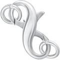 Pndeyo 925 Sterling Silver Lobster Claw Clasps, Double Opening Necklace Enhancer Shortener, Hypoallergenic Spring Rings Clasp Connector Carabiner for Bracelet Anklet Jewelry Making - color: Silver-1pc-0.59"×0.31"-with rings