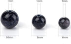 YouLuo Natural Stone Beads 100pcs 6mm Round Crystal Real Stone Beads Loose Gemstone Stone Beads 10 Colors Chakra Stones DIY Genuine Smooth Beads for Bracelet Necklace Jewelry Making (6mm Mixed)