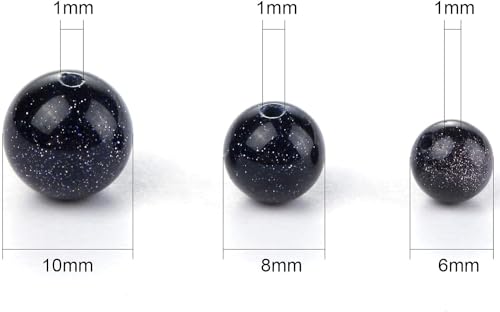 YouLuo Natural Stone Beads 100pcs 6mm Round Crystal Real Stone Beads Loose Gemstone Stone Beads 10 Colors Chakra Stones DIY Genuine Smooth Beads for Bracelet Necklace Jewelry Making (6mm Mixed)