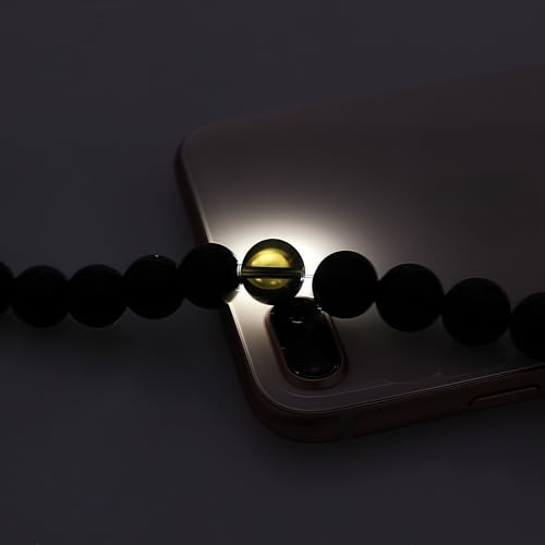 MJDCB Natural Stone Beads Natural Black Obsidian Loose Beads are Used in Jewelry Design to Make Bracelets and Necklaces 15inch (8mm) - color: Black Obsidian, size: 8mm