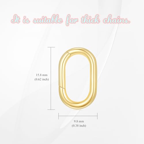 14K Gold Jewelry Clasp Necklace Extender Clasp Bracelet Extension Connector for DIY Necklace Bracelet Anklet Jewelry Making (Style 3) - size: Style 3-Yellow