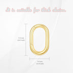 14K Gold Jewelry Clasp Necklace Extender Clasp Bracelet Extension Connector for DIY Necklace Bracelet Anklet Jewelry Making (Style 3) - size: Style 3-Yellow