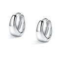 Me&Hz Gold Huggie Earrings Small Huggie Hoop Earrings for Women 14K Gold Plated Hypoallergenic Cubic Zirconia Huggies Mini Silver Hoop Earring for Women - color: Teardrop,Silver