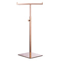 Polmart Countertop Adjustable Display Stand Stand for Purses/Handbags, Wreaths, Wigs, Hats and Crafts (T-Stand, Rose Gold) - color: Rose Gold