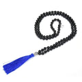 Adabele Premium 108 Mala Beads Malas Necklace - Natural Healing Gemstone Tibetan Buddhist Japa Prayer Meditation Reiki Chakra Stone Quartz Rock Women Men Jewelry - style: Grade A Black Tourmaline