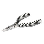 The Beadsmith Chain Nose Pliers – Zebra Print Line – 5 inches (127mm) – Comfortable Handle with Double Leaf Springs – Jewelry Making Tool for Creating Bracelets, Earrings and Necklaces - size: chain nose - 5"