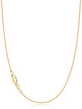 Jewlpire 18k Gold Plated 925 Sterling Silver Chain Necklace for Women, 1.1mm Cable Chains Necklace Thin & Dainty & Sturdy Women's Chain Necklaces, 14/16/17/18/20/22/24 Inches - color: 18K Gold Plated, size: 14 Inch