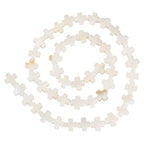 Beadthoven 50pcs Small Cross Beads 8mm Natural Freshwater Shell Beads Easter Pocket Crosses Ocean Summer Loose Spacers Cross Crucifix Bead for Jewelry Making Necklace Bracelet Earrings DIY - color: Shell cross 8mm