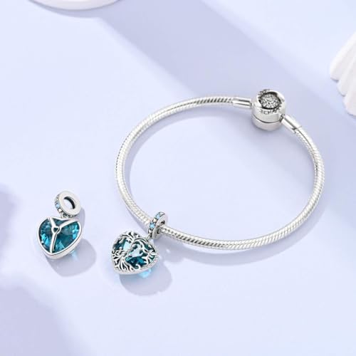 LAZA Charms for Bracelets 925 Sterling Silver Butterfly Summer Travel Ocean Lucky Charm Beads Pendant Jewelry for Women Mom - color: The Tree of Love