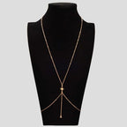 14K Gold Plated Body Chains for Women, Sexy Layered Belly Waist Chain Crossover Bikini Bra Chain, Summer Beach Rhinestone Body Jewelry - style: Gold Starlight