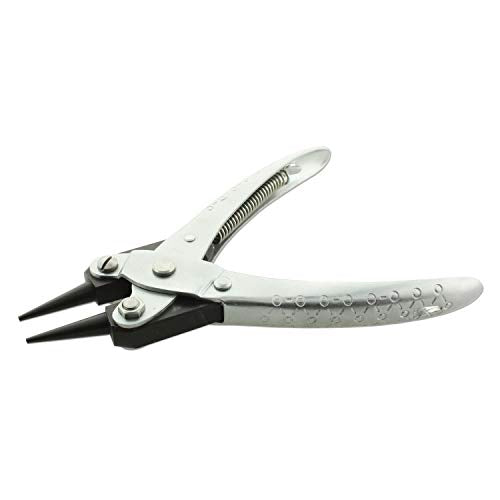 The Beadsmith Round Nose Parallel Pliers, 5.5 inches (140mm), Steel tool for jewelry making, with spring - style: Round Nose - 140mm