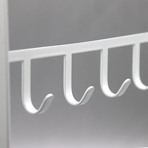 LXZ 1 PC Tabletop Hook Rack – Jewelry Stand Holder – White Hangers for Necklaces Keys Brace laces Ear Rings - color: White