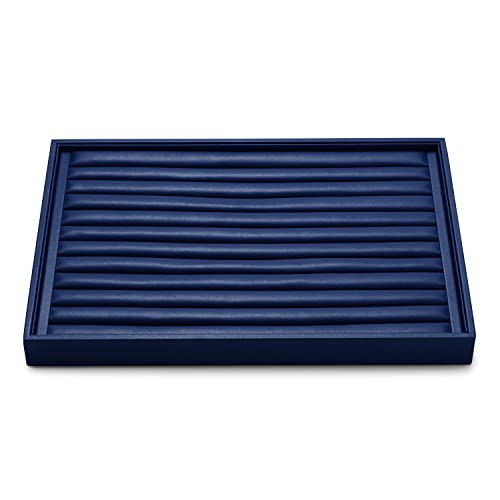 Oirlv Elegant Blue Ring Organizer Tray Stackable Jewelry Trays Jewelry Drawer Organizer Ring Earring Storage - color: Blue, size: Ring Tray
