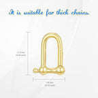 14K Gold Jewelry Clasp Necklace Extender Clasp Bracelet Extension Connector for DIY Necklace Bracelet Anklet Jewelry Making (Style 6) - size: Style 6-Yellow