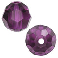 100pcs Adabele Austrian 4mm (0.16 Inch) Small Faceted Loose Round Crystal Beads Amethyst Compatible with 5000 Swarovski Crystals Preciosa SS2R-411 - color: Amethyst, size: 4mm Small (100pcs)